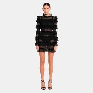 OW Collection Grace Mini Lace Dress black M
